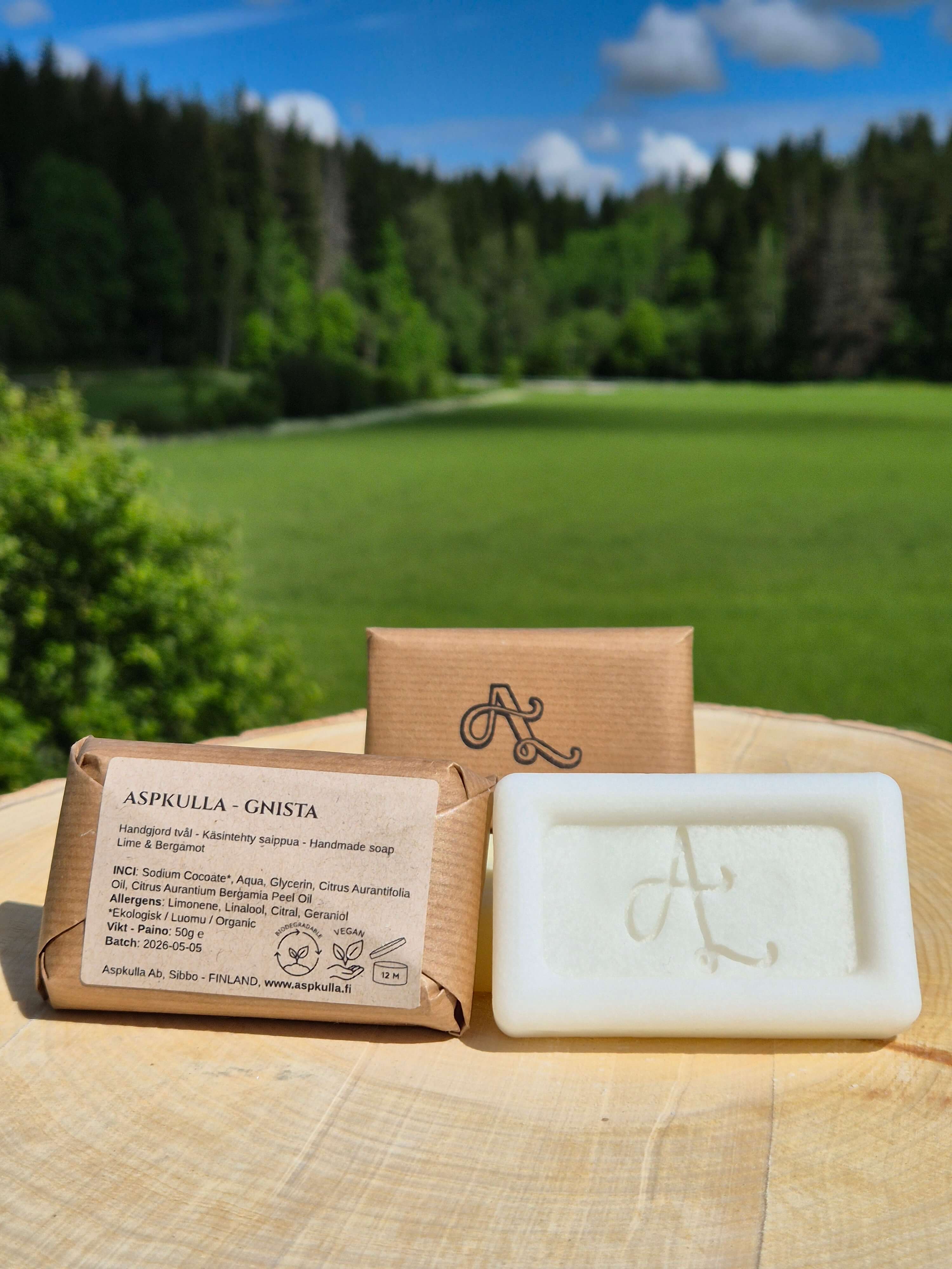 Aspkulla Gnista - Lime & Bergamot tvål